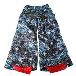 Bonfire Youth Snowboard Ski Pants‎ All Star Print Blue Size Small 6/7